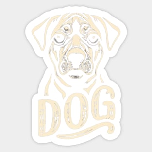 I love dog, puppy mom. Sticker